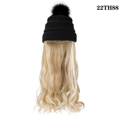 One-piece Beanie with Wig