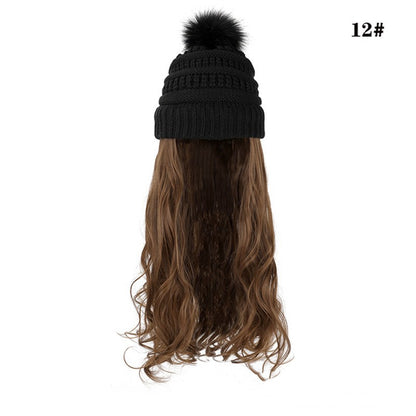 One-piece Beanie with Wig