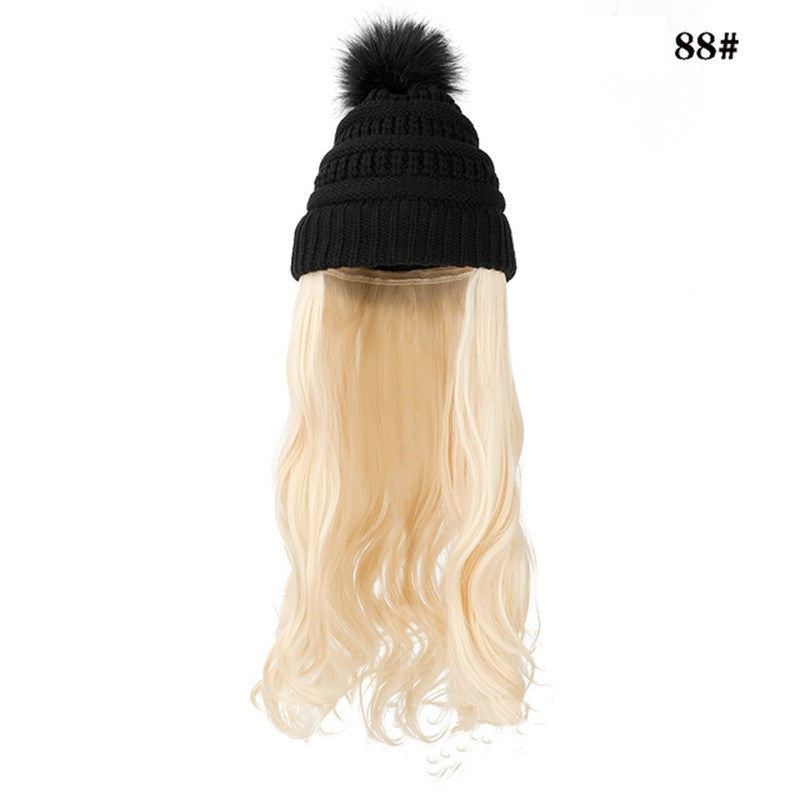 One-piece Beanie with Wig