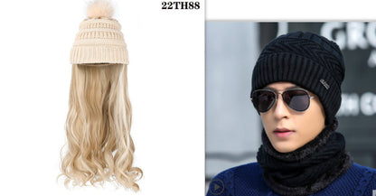 One-piece Beanie with Wig