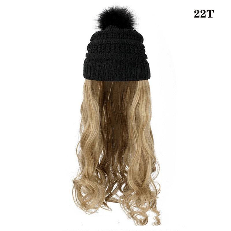 One-piece Beanie with Wig