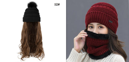 One-piece Beanie with Wig