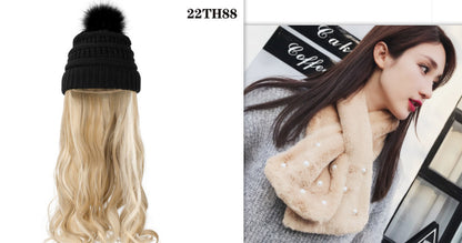 One-piece Beanie with Wig