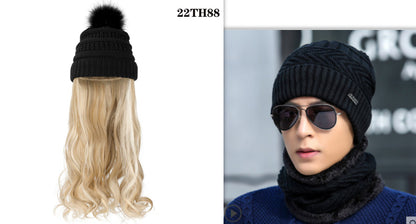 One-piece Beanie with Wig