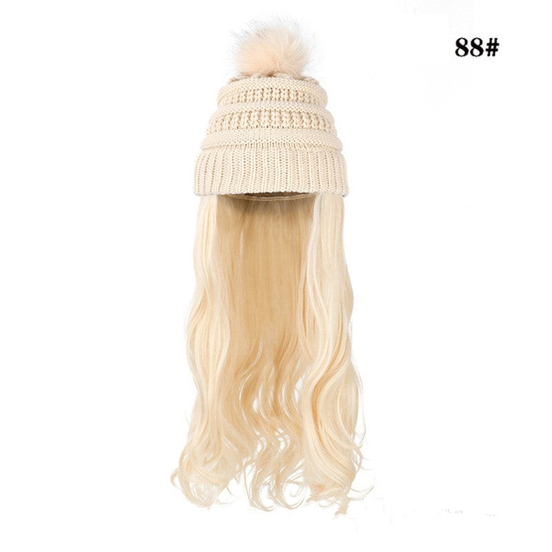 One-piece Beanie with Wig