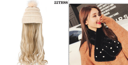 One-piece Beanie with Wig