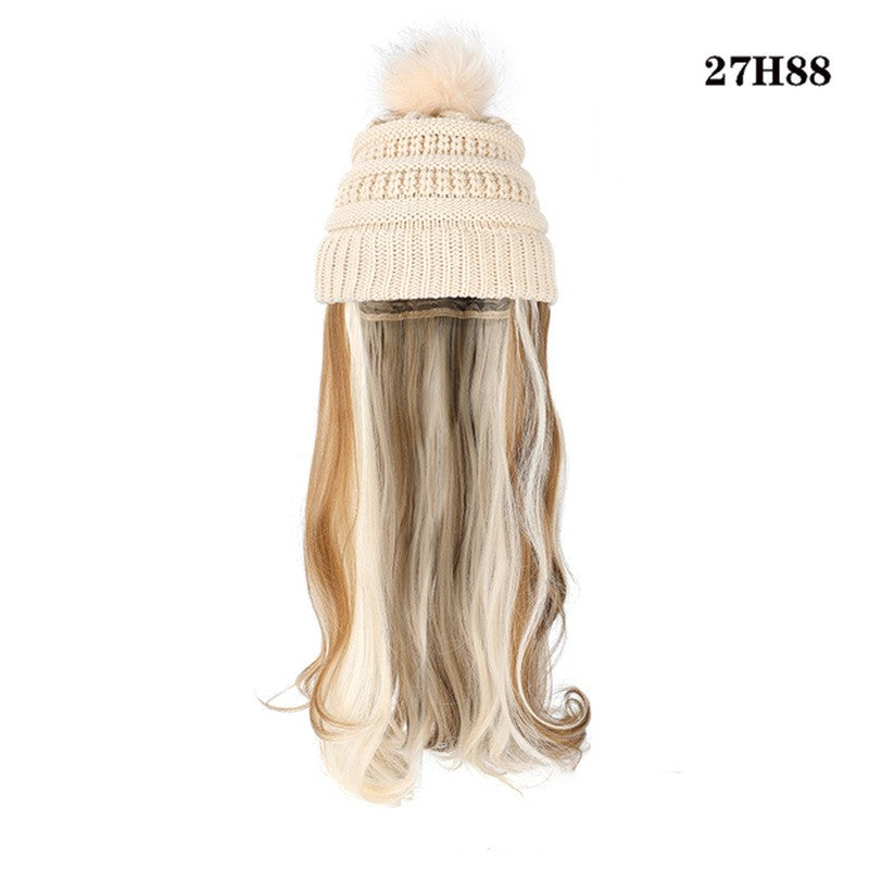 One-piece Beanie with Wig