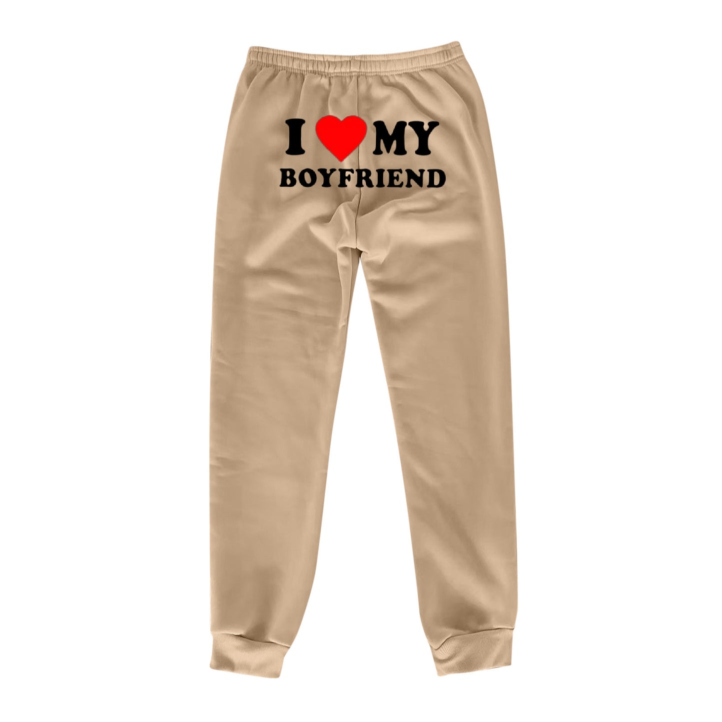 I Love MY BOYFRIEND Printed Trousers Casual Sweatpants Men And Women Sports Pants