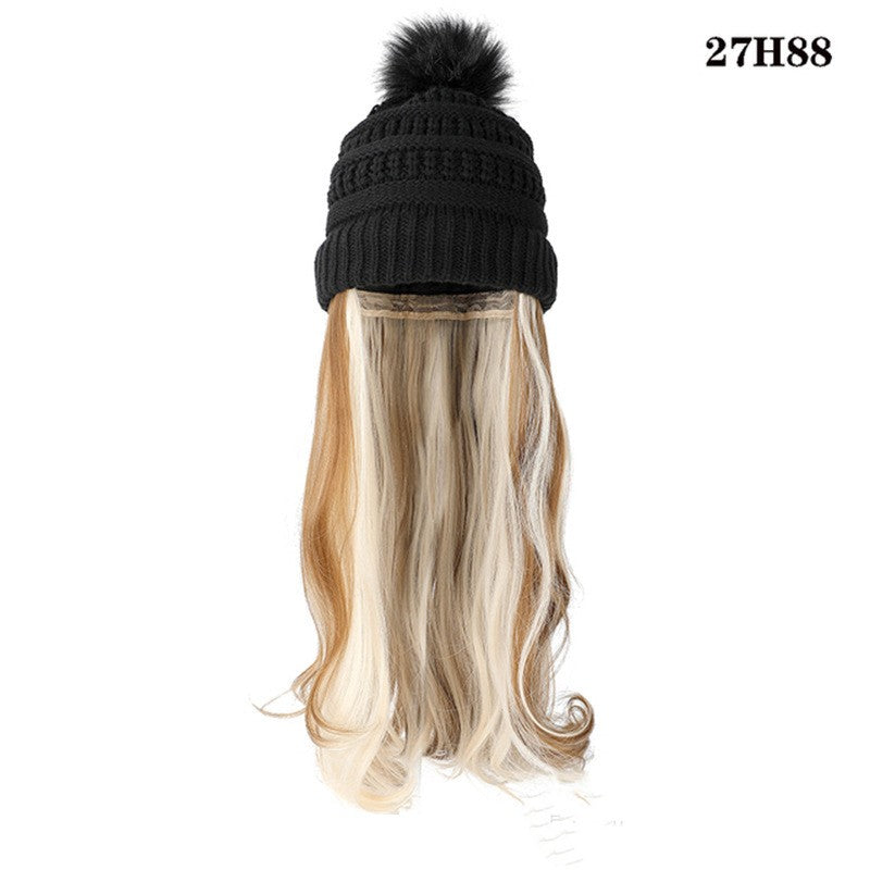 One-piece Beanie with Wig