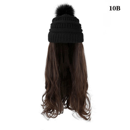 One-piece Beanie with Wig