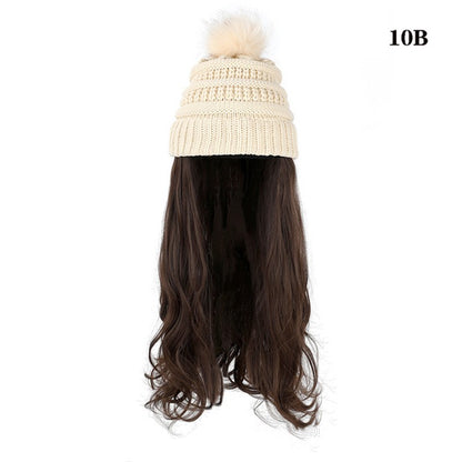 One-piece Beanie with Wig