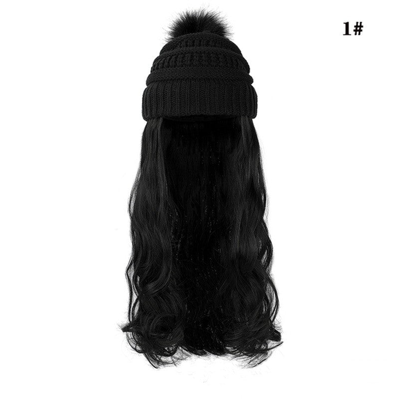 One-piece Beanie with Wig