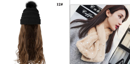 One-piece Beanie with Wig