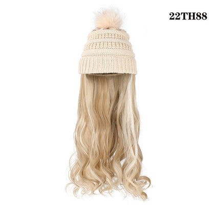 One-piece Beanie with Wig