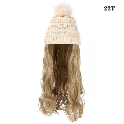 One-piece Beanie with Wig