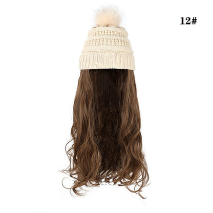 One-piece Beanie with Wig